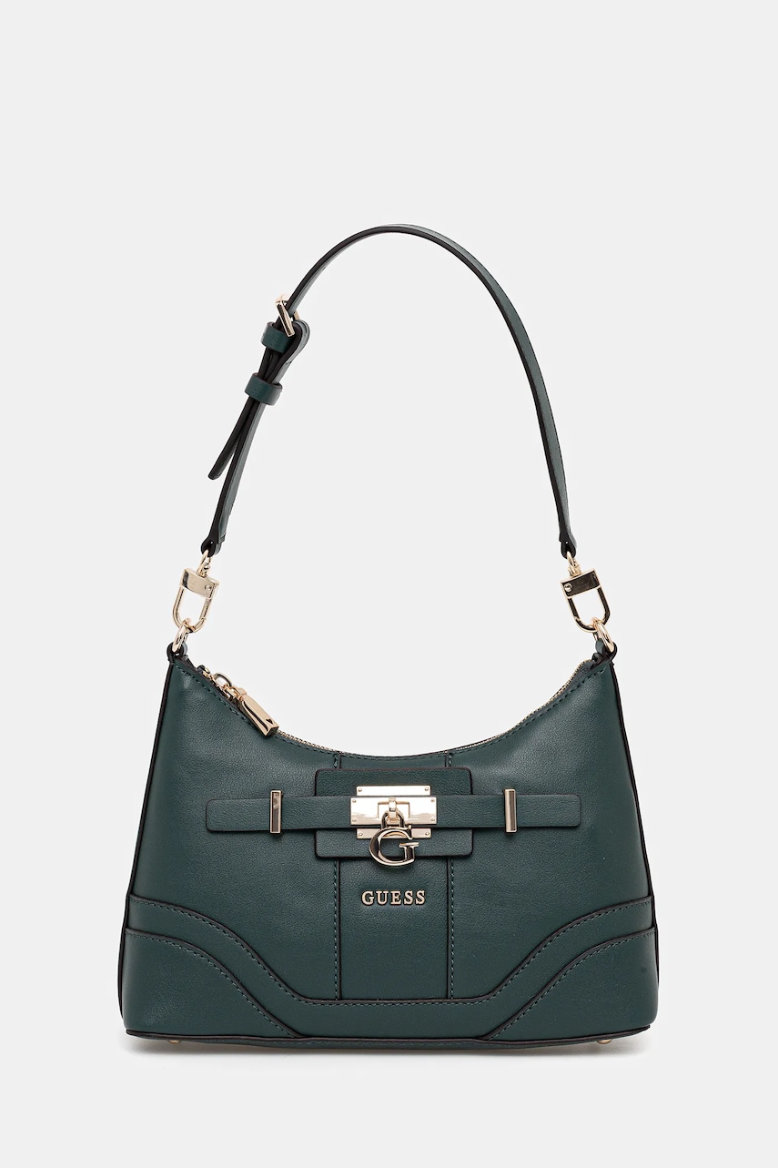 Kabelka Guess GREYSON zelená barva, HWBG92 06180