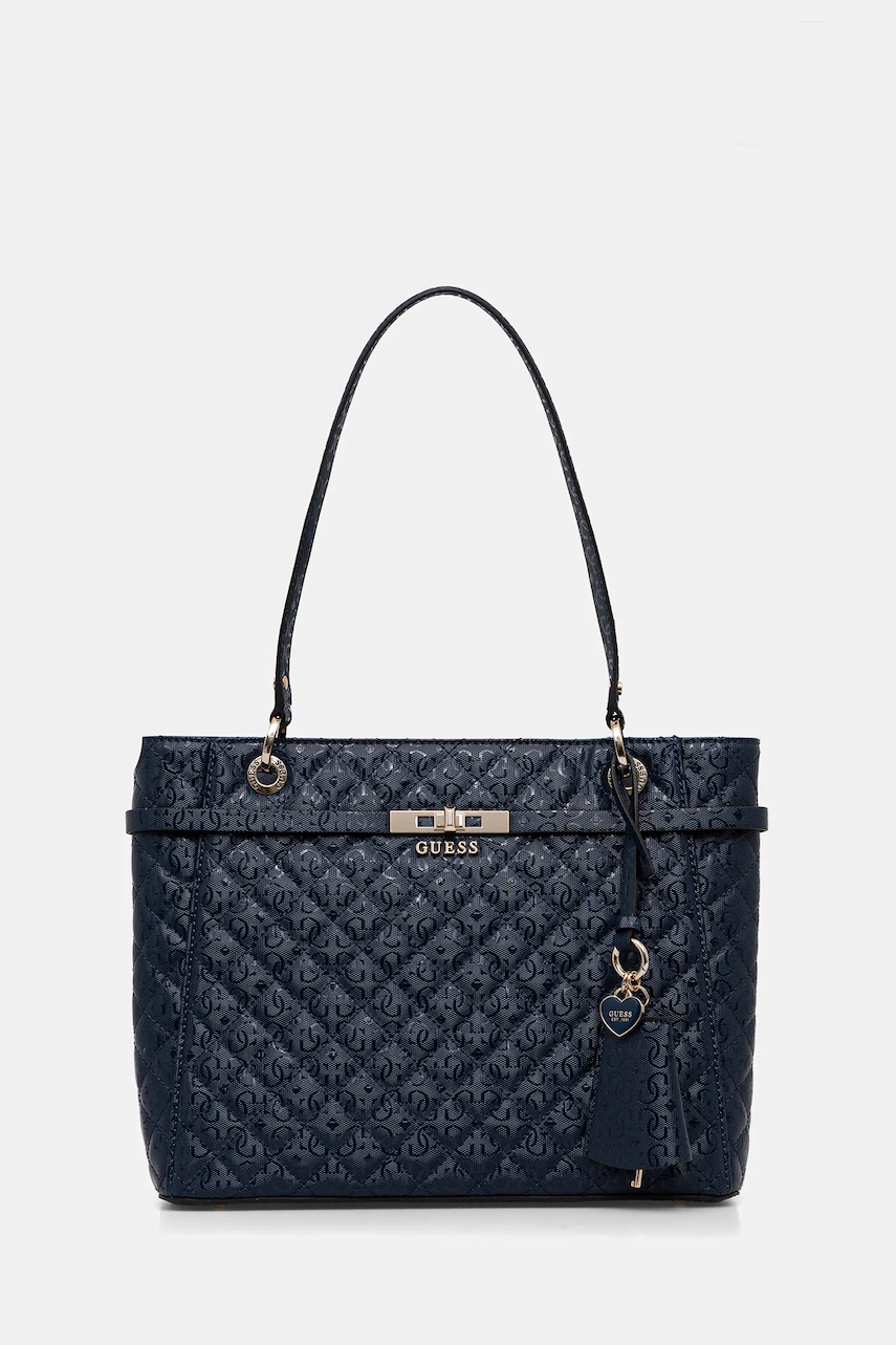 Kabelka Guess IDRA tmavomodrá barva, HWGG81 57250