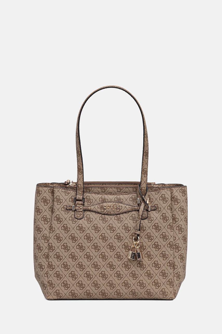 Kabelka Guess KATYA béžová barva, HWSG96 52230