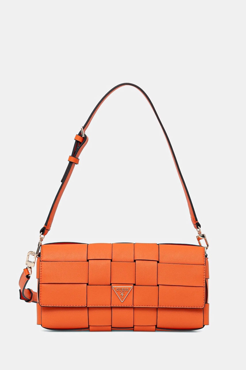 Kabelka Guess MAYLEE oranžová barva, HWWG96 61190