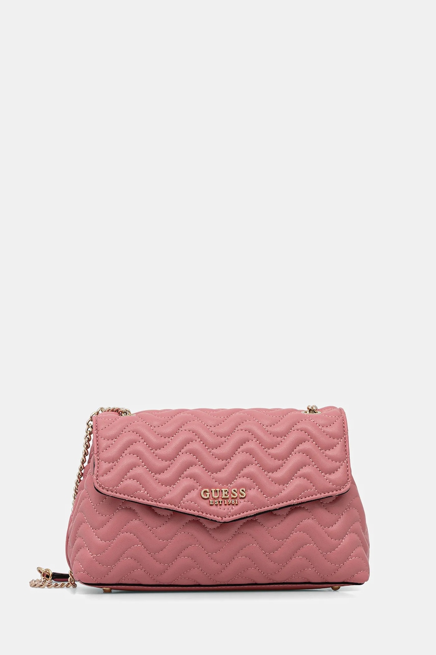 Kabelka Guess MELISANDRA růžová barva, HWQG96 53210
