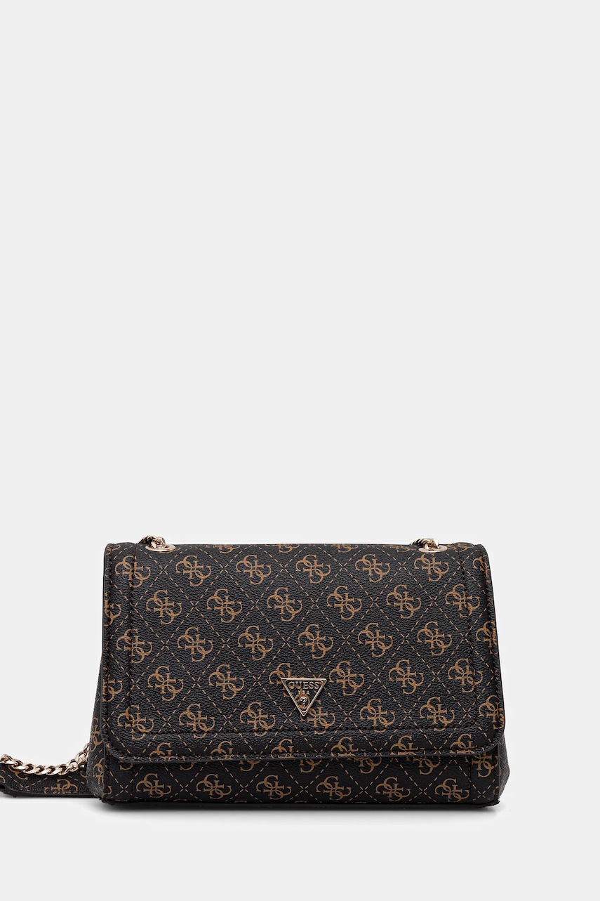 Kabelka Guess NOELLE hnědá barva, HWQG96 72210