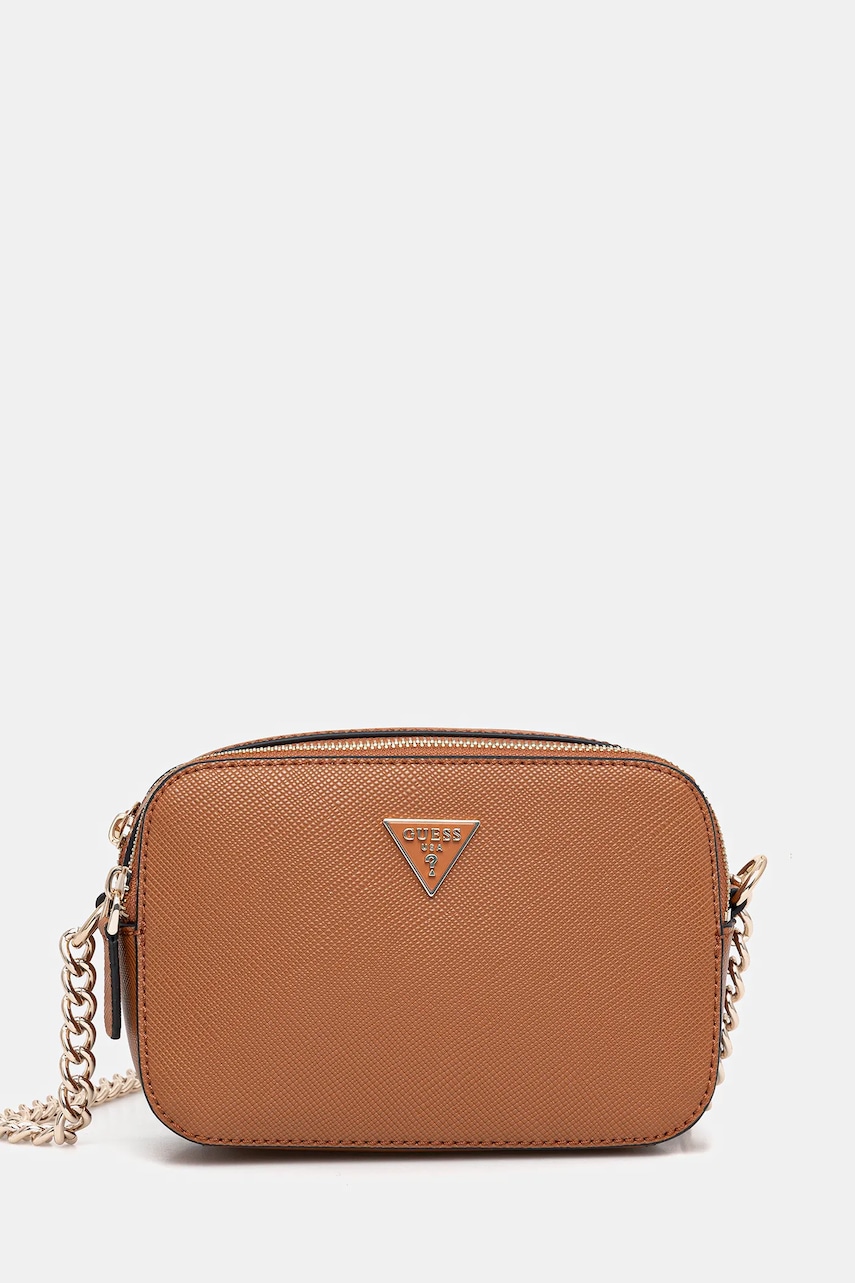 Kabelka Guess NOELLE hnědá barva, HWZG96 72140