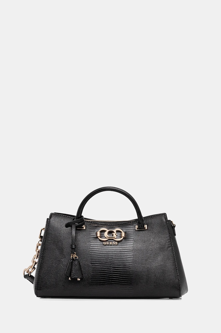 Kabelka Guess SALINGE černá barva, HWKG96 24060