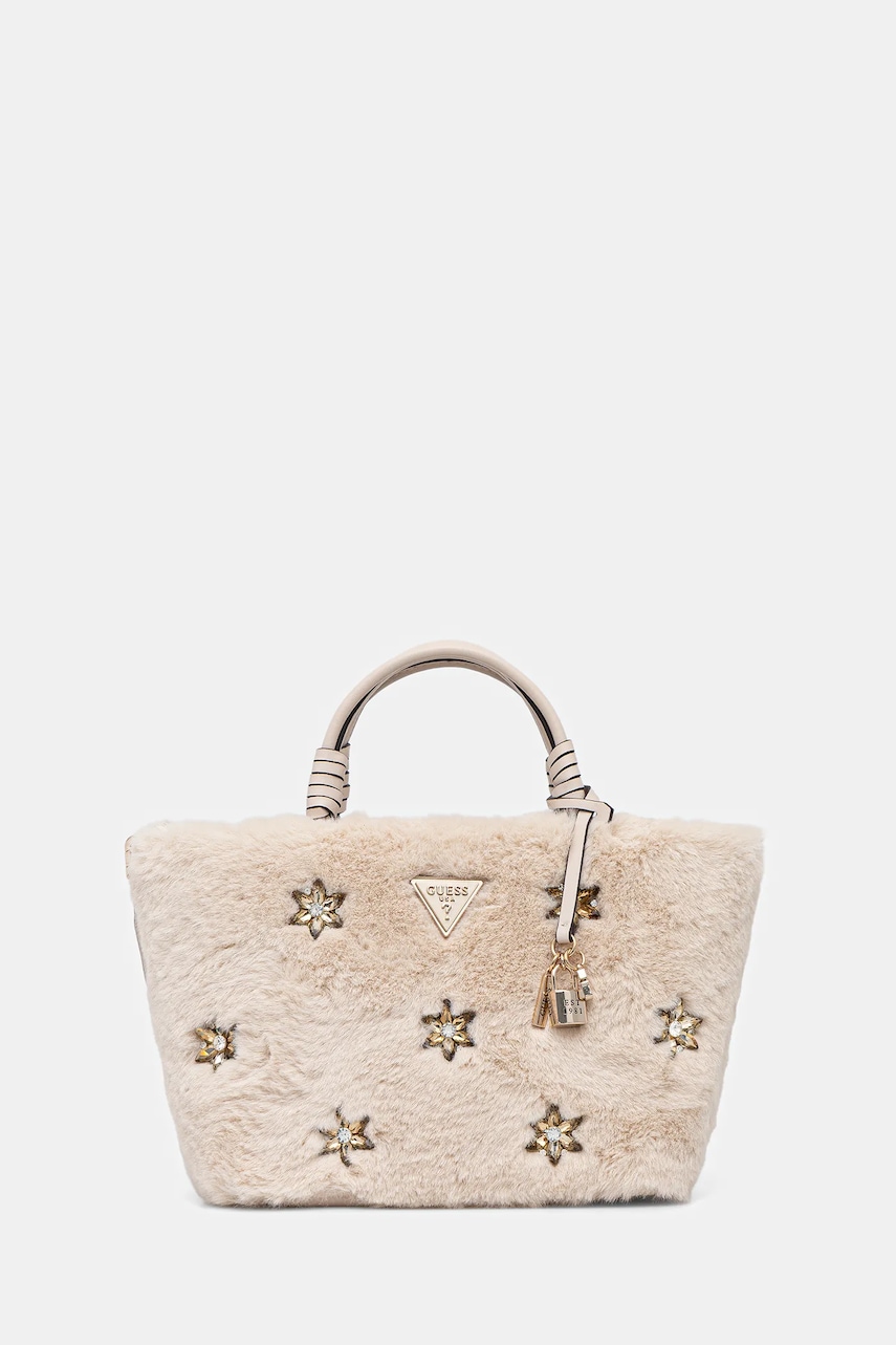 Kabelka Guess SHAIDA béžová barva, HWWE81 43220