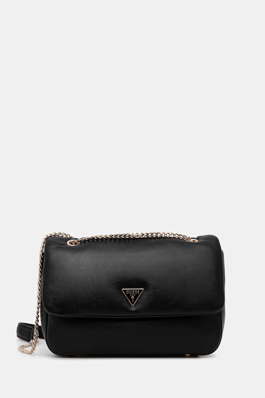 Kabelka Guess SUNETRA černá barva, HWNG75 34210