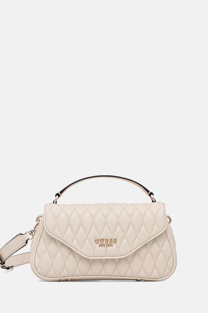 Kabelka Guess VALLA béžová barva, HWQG81 22200