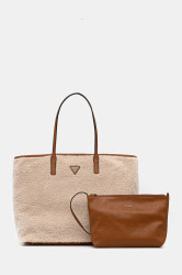 Kabelka Guess VICTTORIA béžová barva, HWWG95 14290