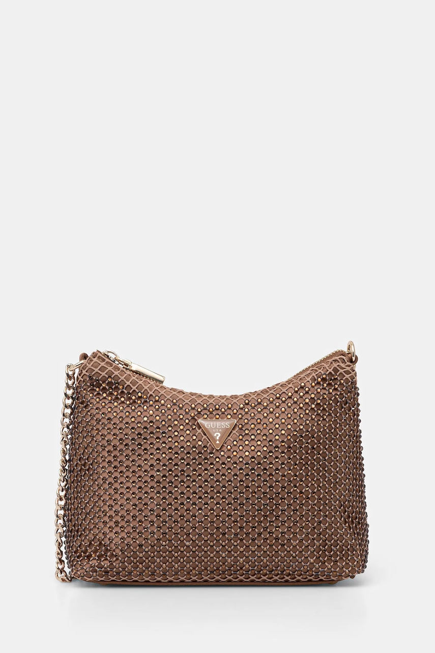 Kabelka Guess ZALINA hnědá barva, HWCE93 50170