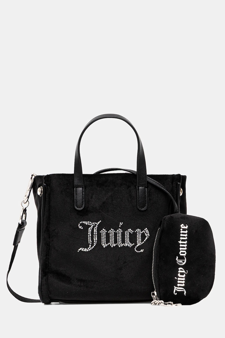 Kabelka Juicy Couture Iris Velvet černá barva, BIJIR8945WZC