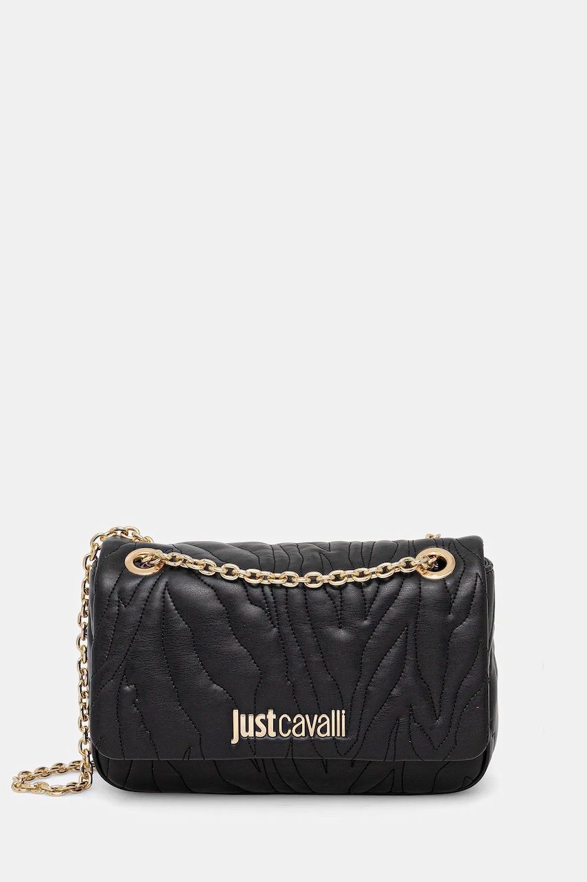 Kabelka Just Cavalli černá barva, 79RA4BE3 ZSB23