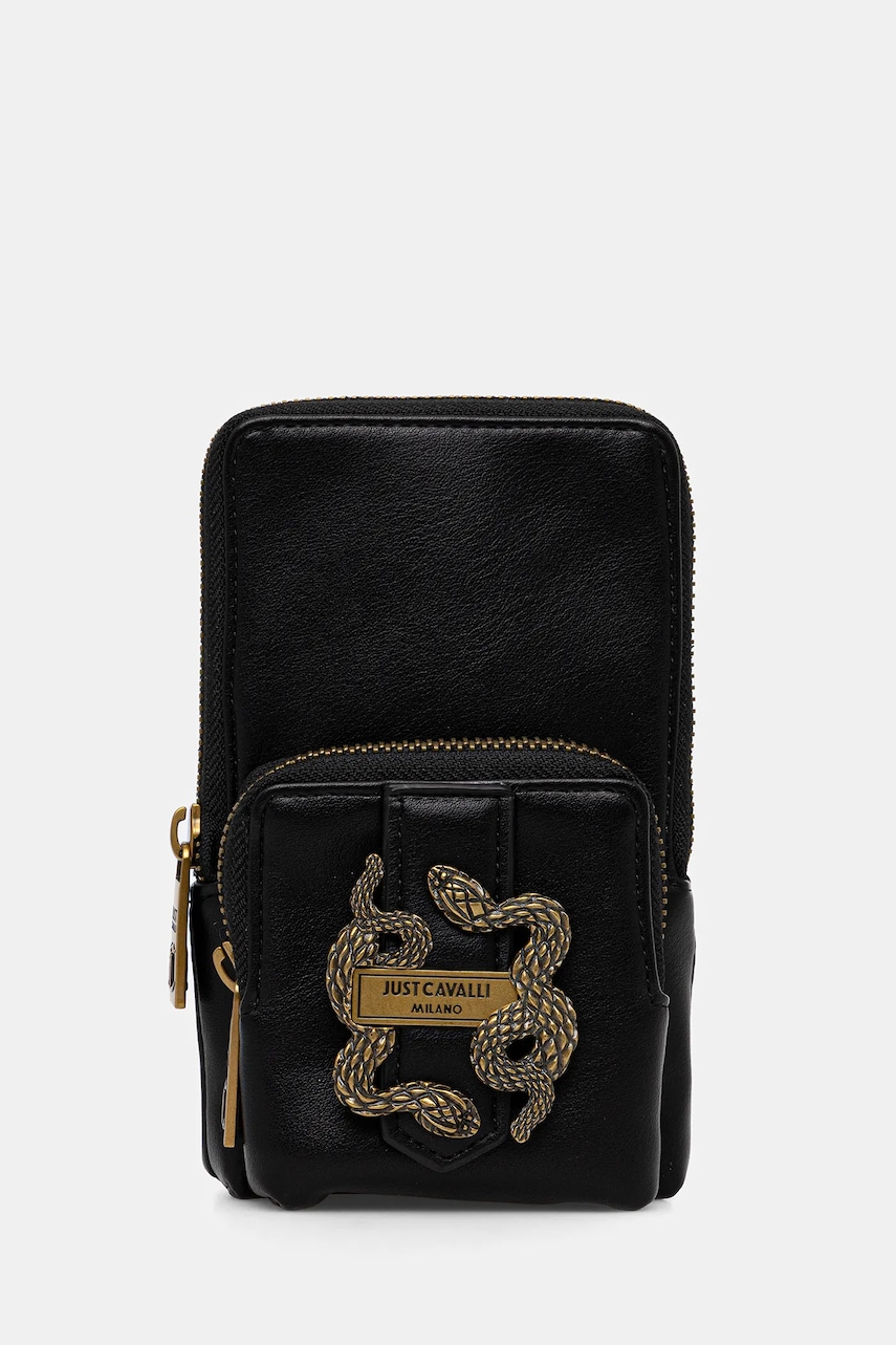 Kabelka Just Cavalli černá barva, 79RA5PA8 ZSA89