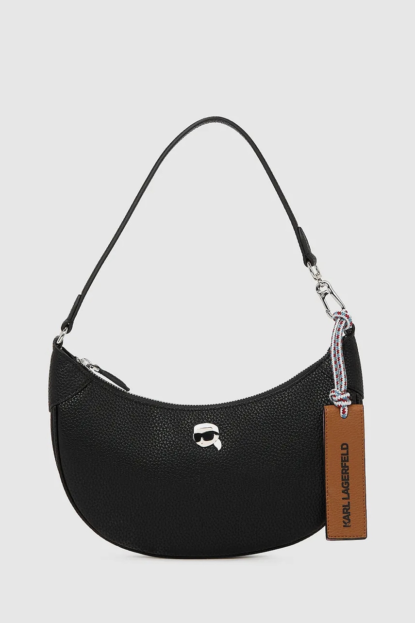 Kabelka Karl Lagerfeld IKON černá barva, A4W30007