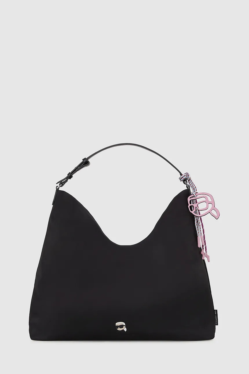 Kabelka Karl Lagerfeld IKON černá barva, A4W30013