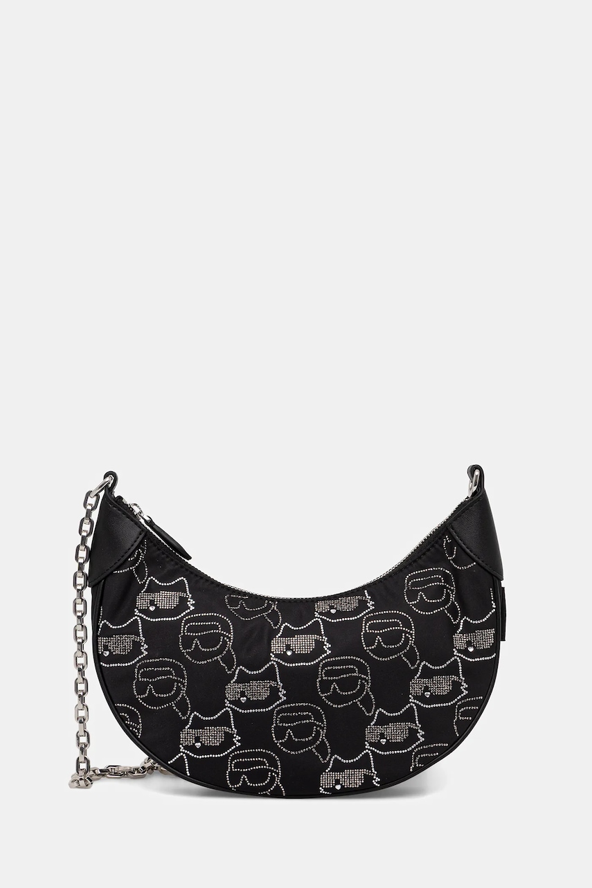 Kabelka Karl Lagerfeld IKON černá barva, A4W30253