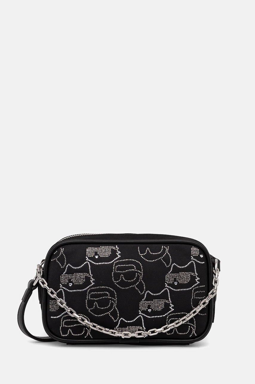 Kabelka Karl Lagerfeld IKON černá barva, A4W30254