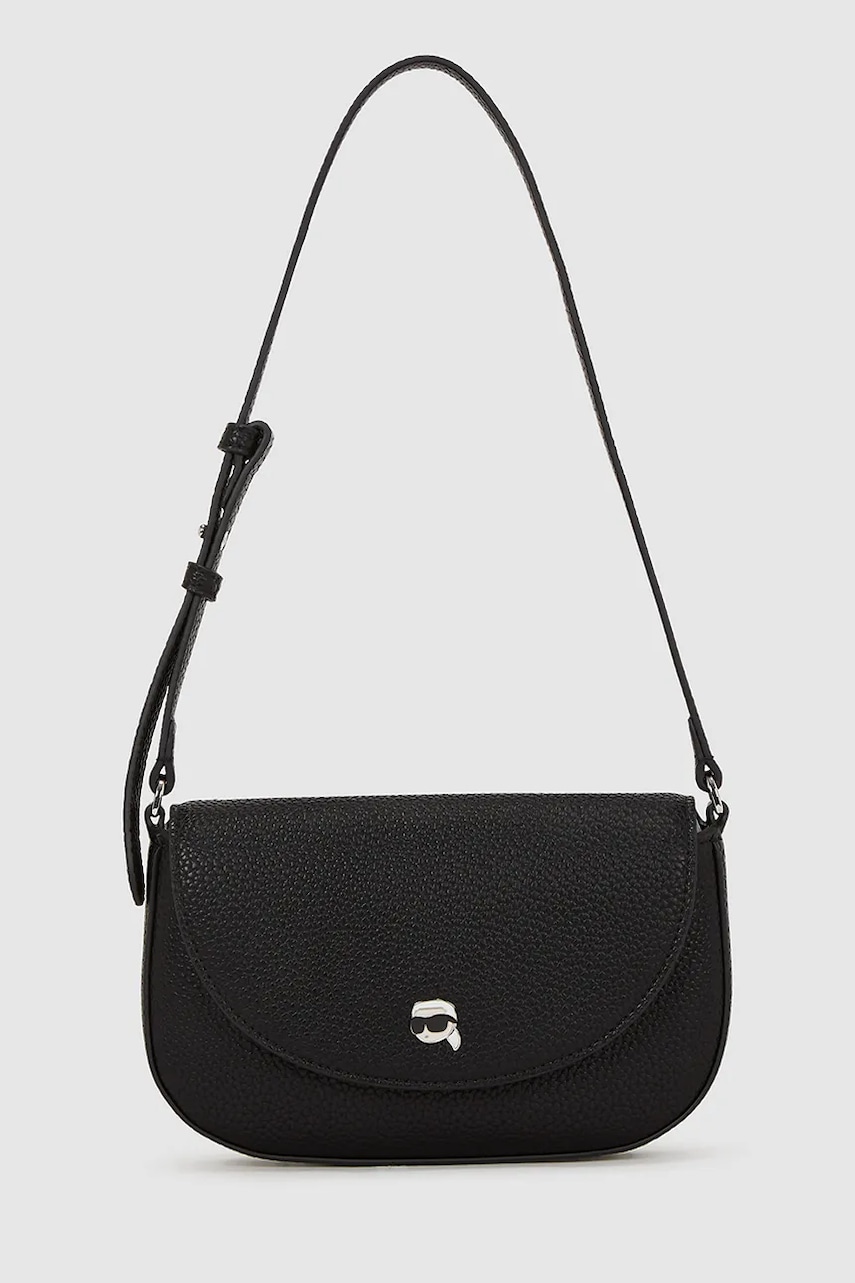 Kabelka Karl Lagerfeld IKON černá barva, A4W32001