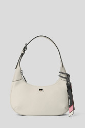 Kabelka Karl Lagerfeld IKON GRAINY bílá barva, A3W30107