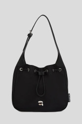 Kabelka Karl Lagerfeld IKON NYLON černá barva, A3W30125