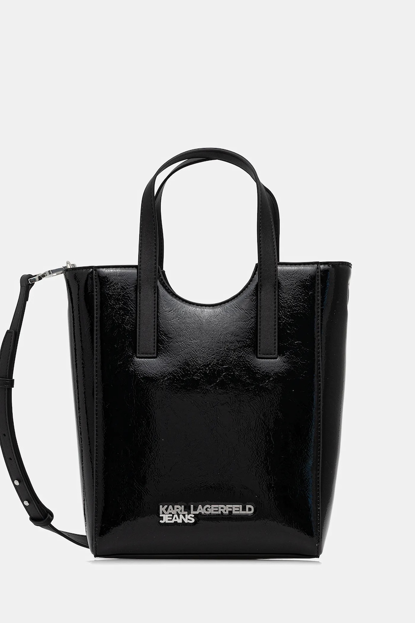 Kabelka Karl Lagerfeld Jeans černá barva, A4W30168