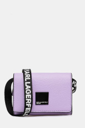 Kabelka Karl Lagerfeld Jeans fialová barva, A3W32057