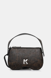 Kabelka Karl Lagerfeld Jeans hnědá barva, A4W30282