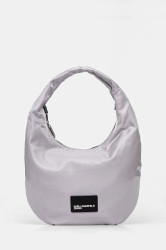 Kabelka Karl Lagerfeld Jeans šedá barva, A4W30210