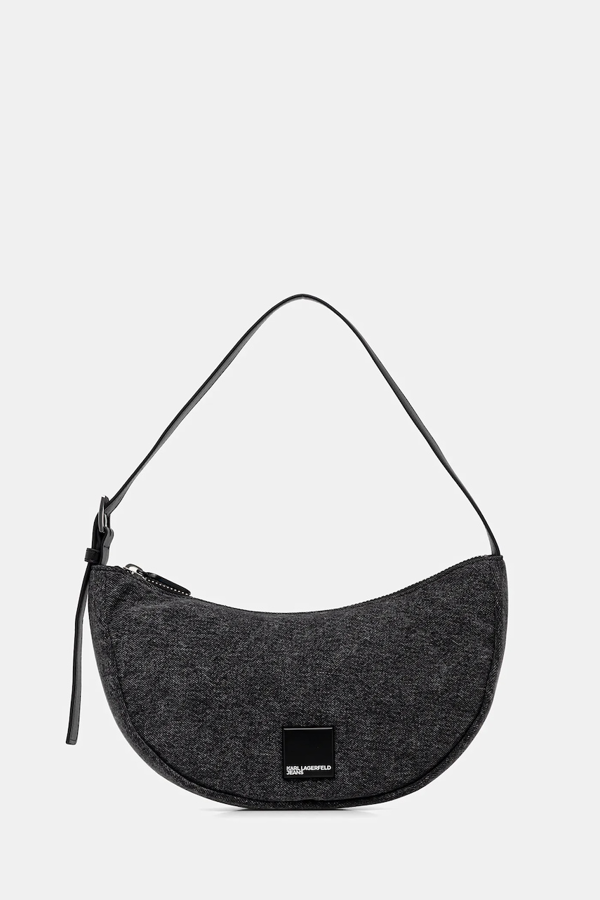 Kabelka Karl Lagerfeld Jeans šedá barva, A4W30237