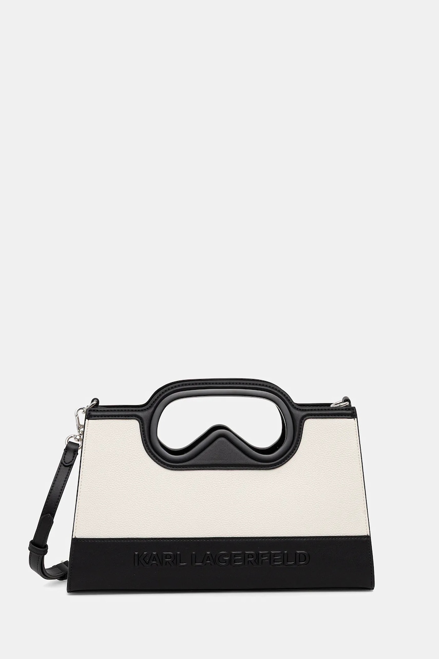 Kabelka Karl Lagerfeld K/AVIATOR bílá barva, A4W30283