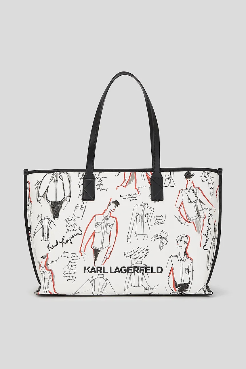 Kabelka Karl Lagerfeld K/KARL bílá barva, A3W30333