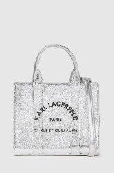 Kabelka Karl Lagerfeld K/RSG stříbrná barva, A4W50059