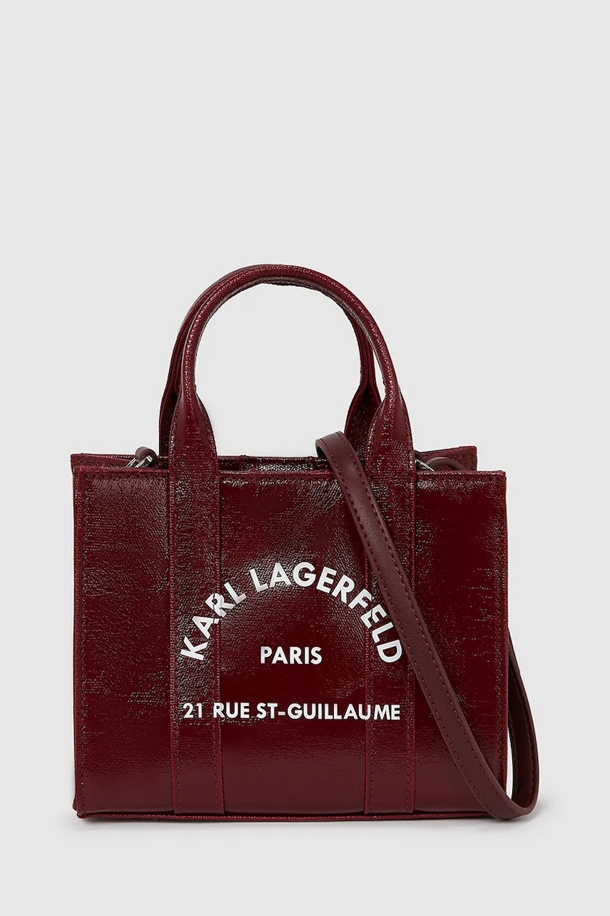 Kabelka Karl Lagerfeld K/RSG vínová barva, A4W50015