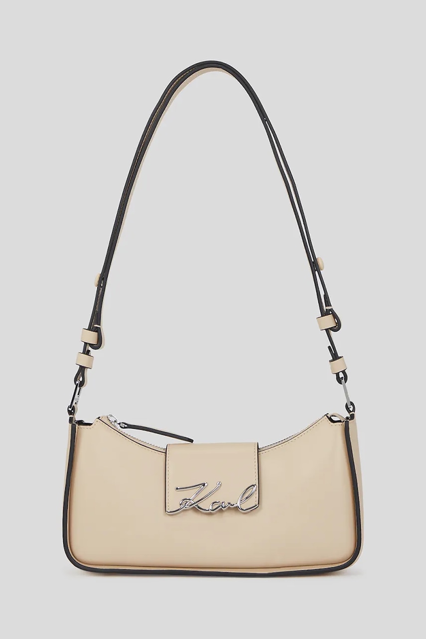 Kabelka Karl Lagerfeld K/SIGNATURE béžová barva, A3W30290