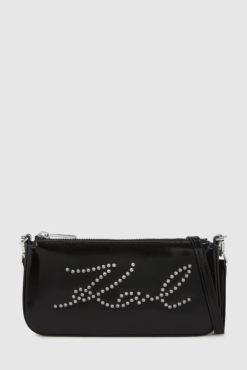 Kabelka Karl Lagerfeld K/SIGNATURE černá barva, A4W32043