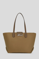 Kabelka Karl Lagerfeld K/SIGNATURE hnědá barva, A3W30029