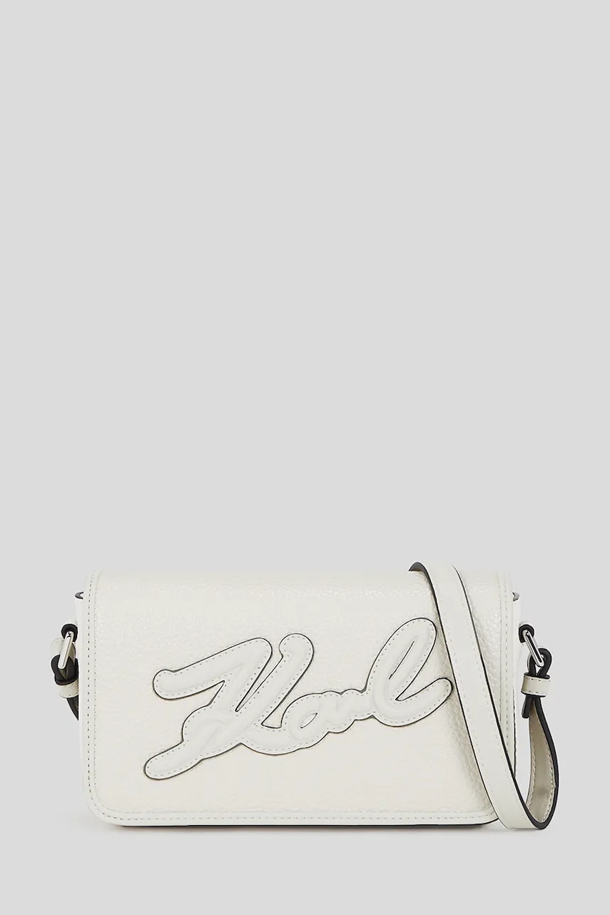 Kabelka Karl Lagerfeld K/SKUARE bílá barva, A3W30026