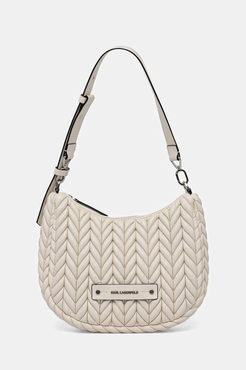 Kabelka Karl Lagerfeld K/WEAVE béžová barva, B1W30080