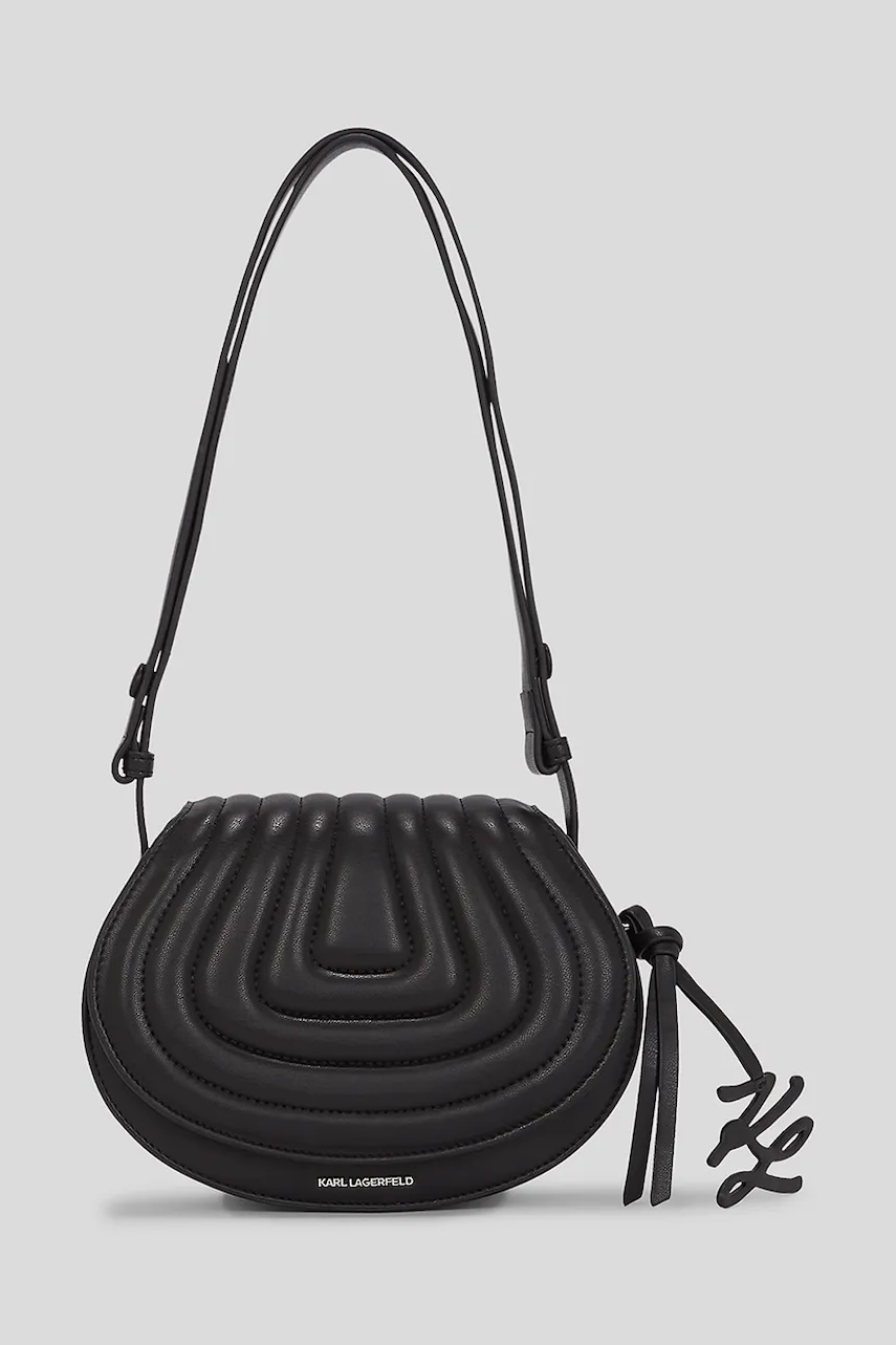 Kabelka Karl Lagerfeld K/WELLEN černá barva, A3W30259