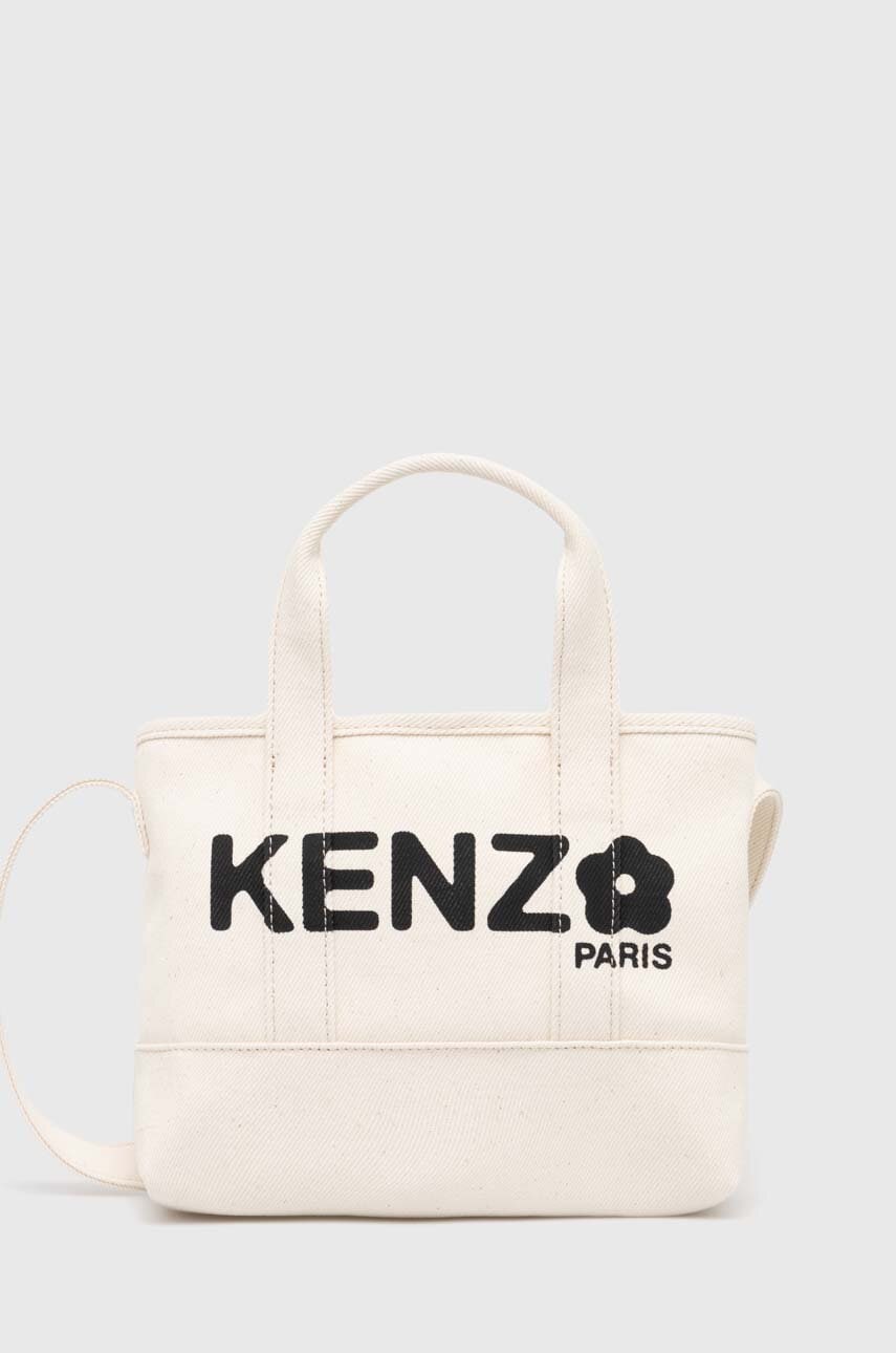 Kabelka Kenzo Utility Small Tote Bag béžová barva, FE68SA910F36.03