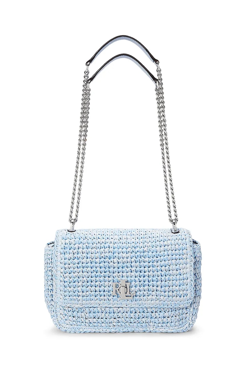 Kabelka Lauren Ralph Lauren modrá barva, 431966865