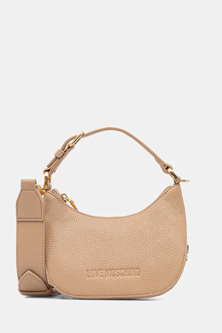 Kabelka Love Moschino béžová barva, JC4019PP1NLT0104