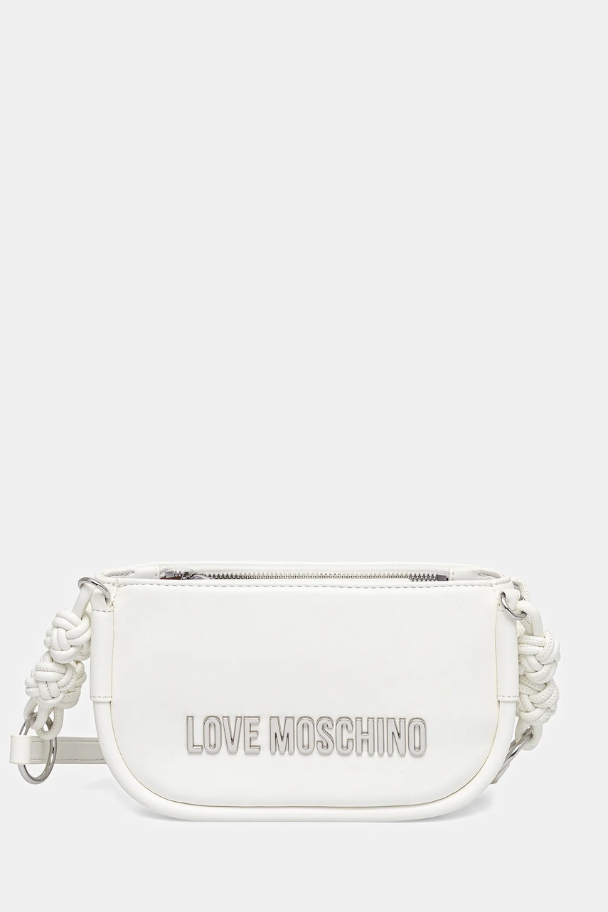 Kabelka Love Moschino bílá barva, JC4235PP0MKL0100