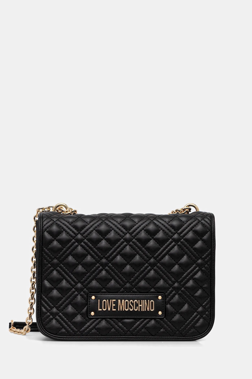 Kabelka Love Moschino černá barva, JC4000PP0NLA0000