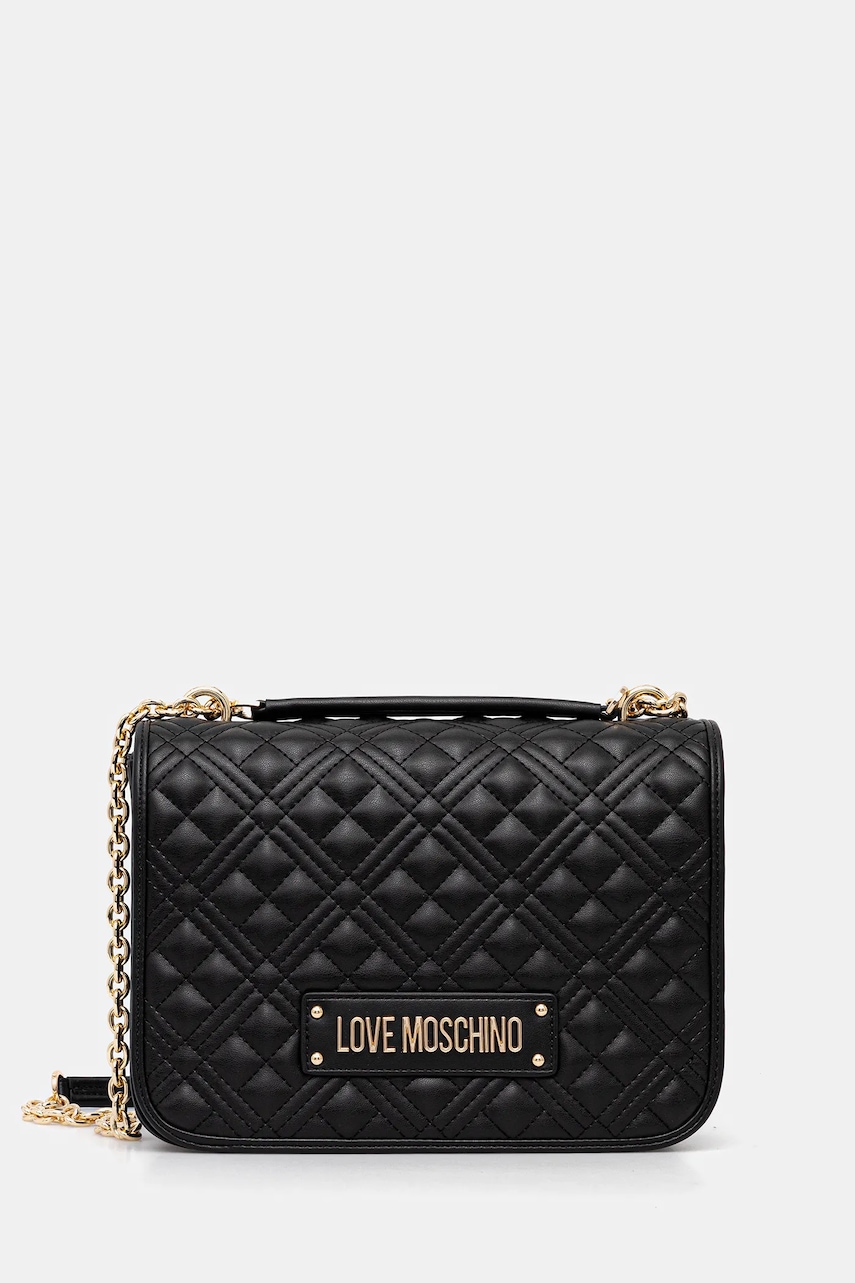 Kabelka Love Moschino černá barva, JC4000PP1NLA0000