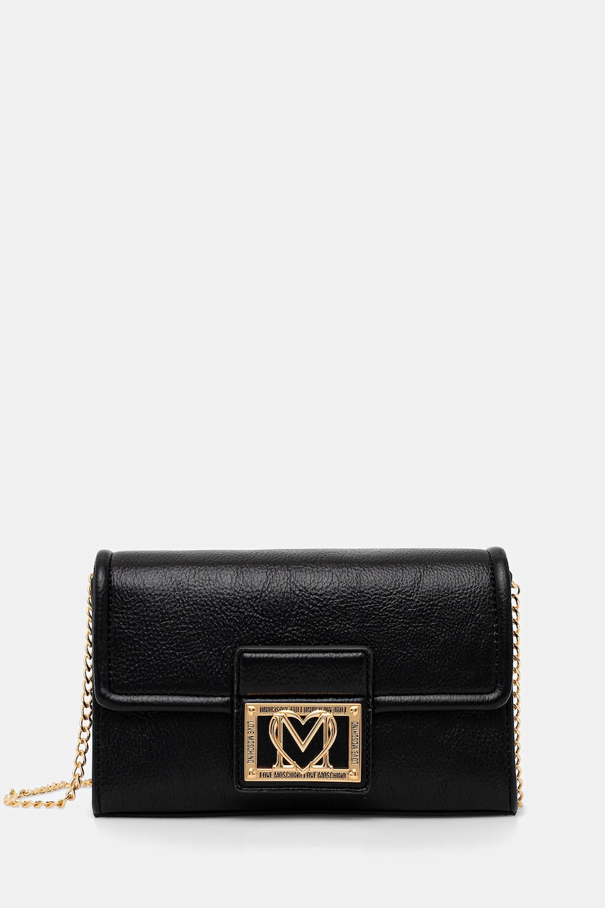 Kabelka Love Moschino černá barva, JC4093PP1NLI0000