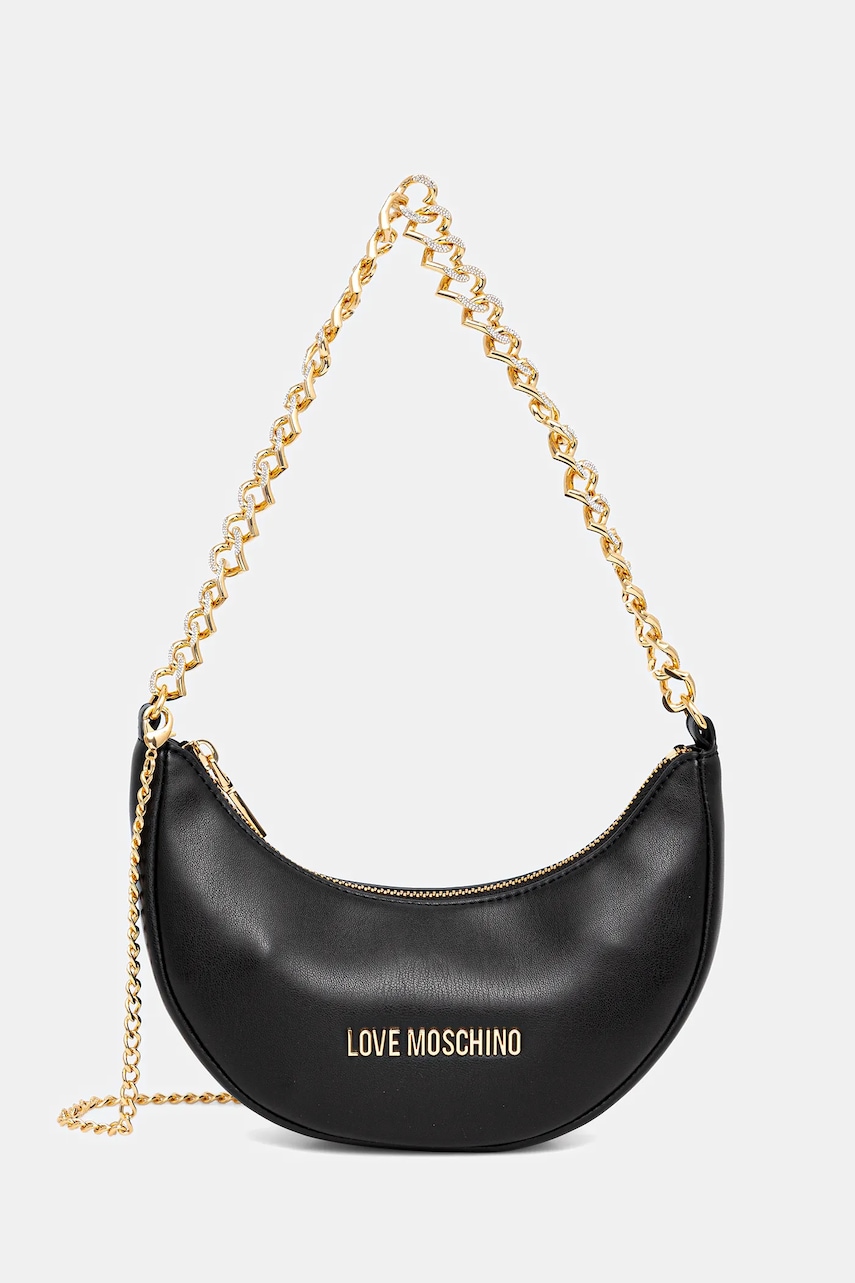 Kabelka Love Moschino černá barva, JC4094PP1NLU0000