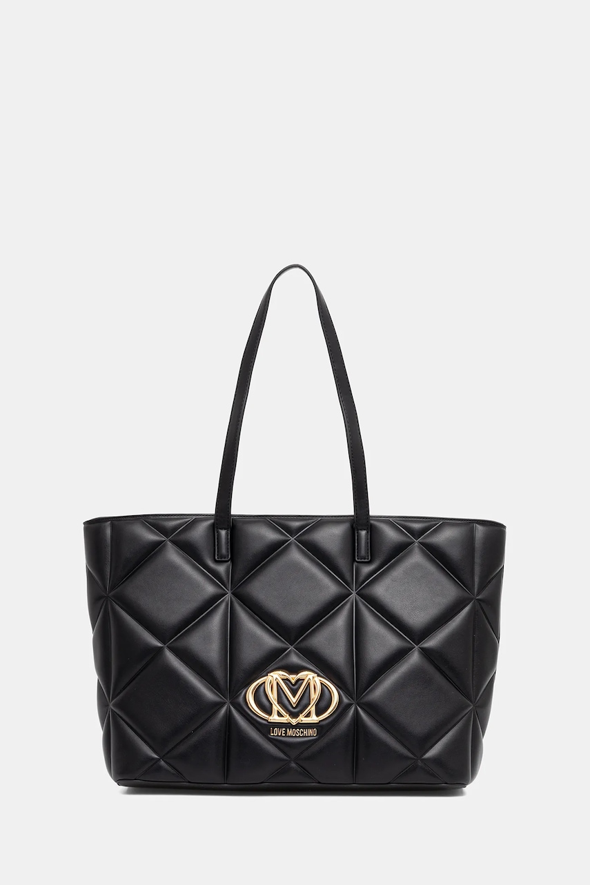 Kabelka Love Moschino černá barva, JC4120PP0NLC0000