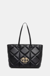 Kabelka Love Moschino černá barva, JC4120PP0NLC0000