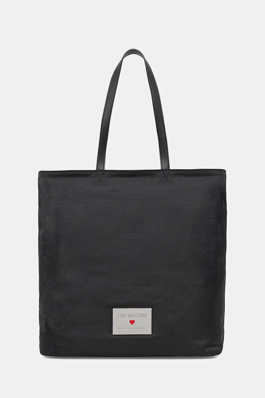 Kabelka Love Moschino černá barva, JC4205PP1NLN100A