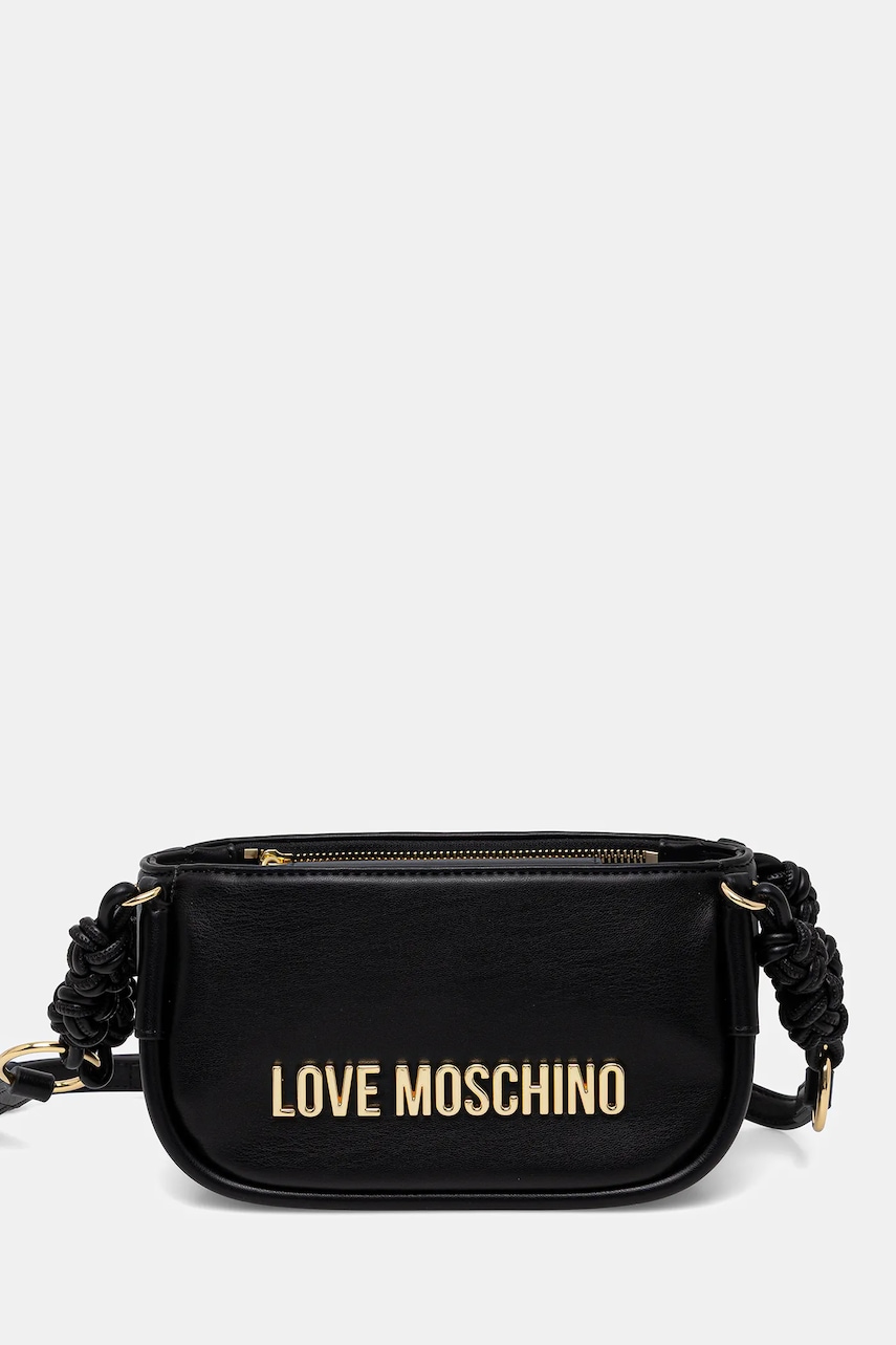 Kabelka Love Moschino černá barva, JC4235PP0MKL0000